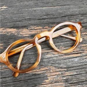 Cubitts Bespoke Spectacles Eyeglasses 'Langton' in Caramel custom 52mm size.
